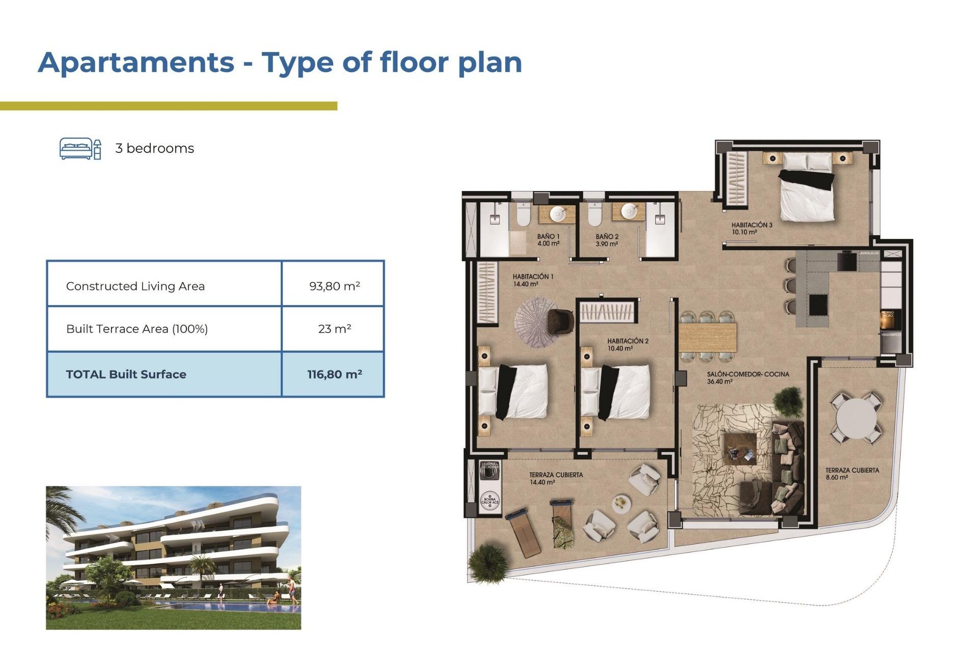 Neue Gebäude - Apartment - Orihuela Costa - La Ciñuelica