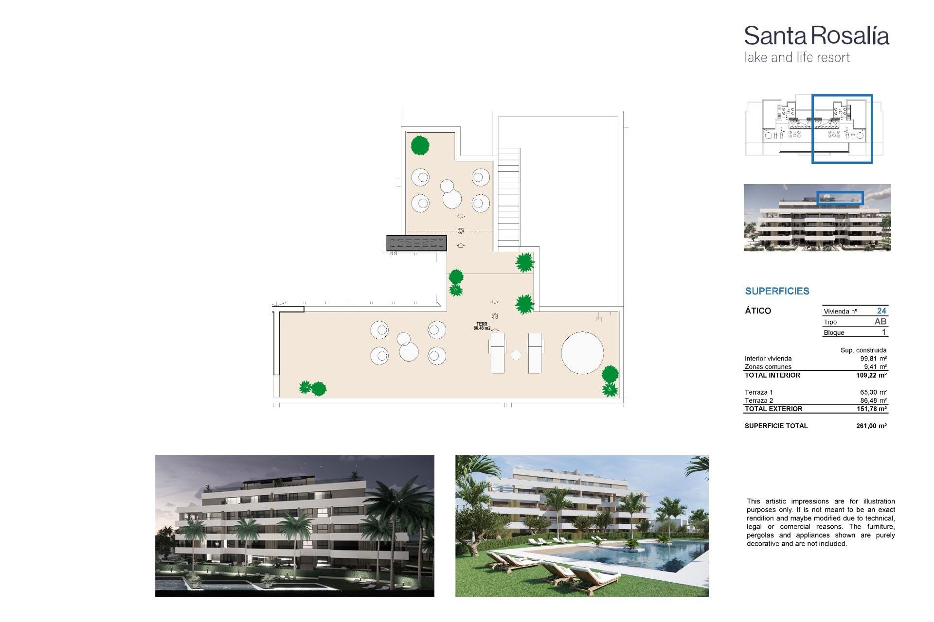 Neue Gebäude - Penthouse - Torre Pacheco - Santa Rosalia Lake And Life Resort