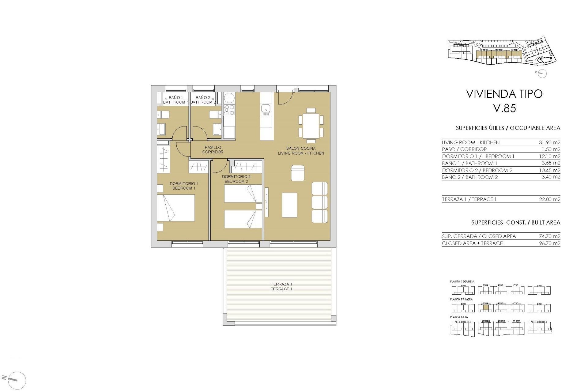 New Build - Apartment - Pilar de la Horadada - Lo Romero Golf