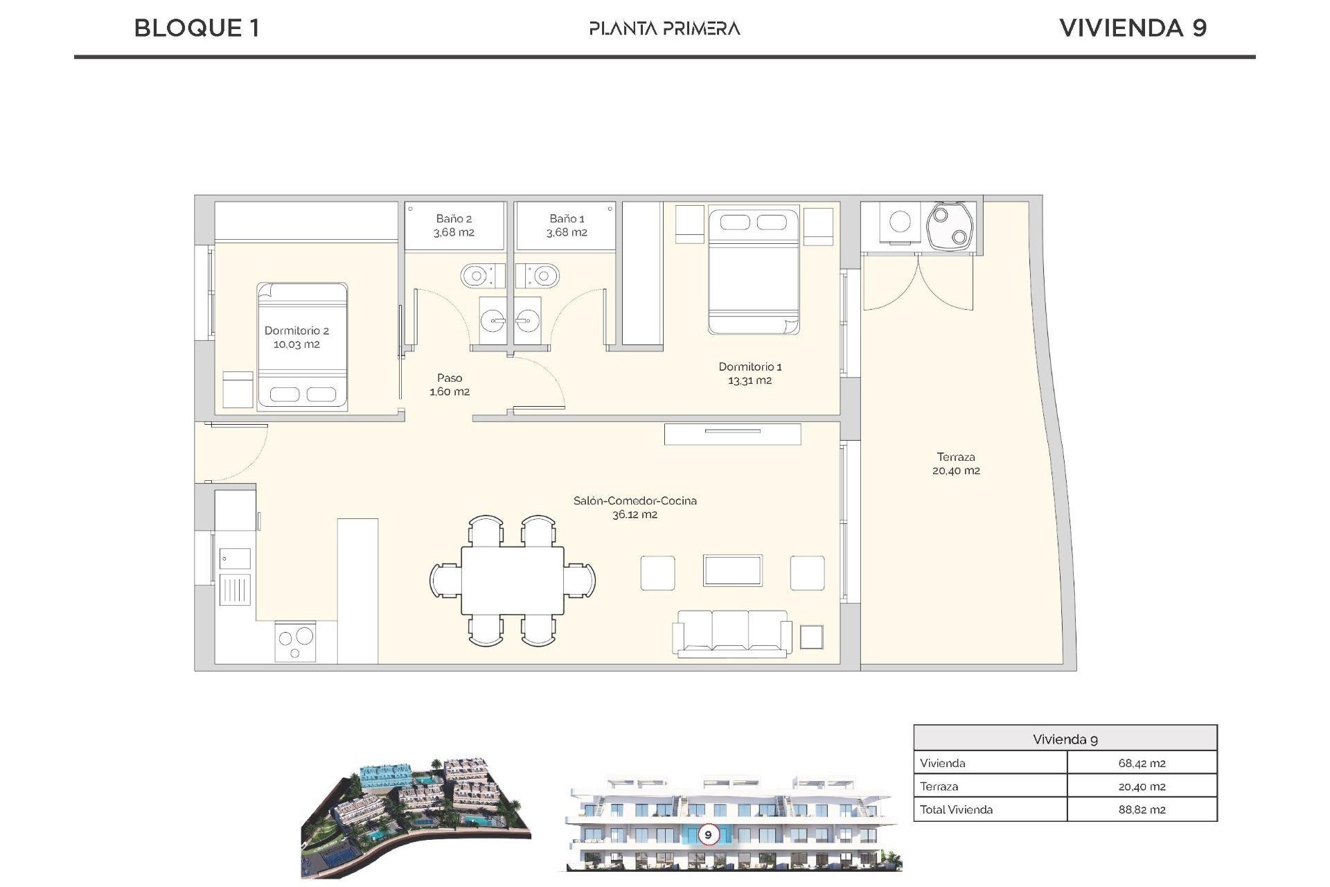 Nieuwbouw - Apartment - Finestrat - Puig Campana Golf