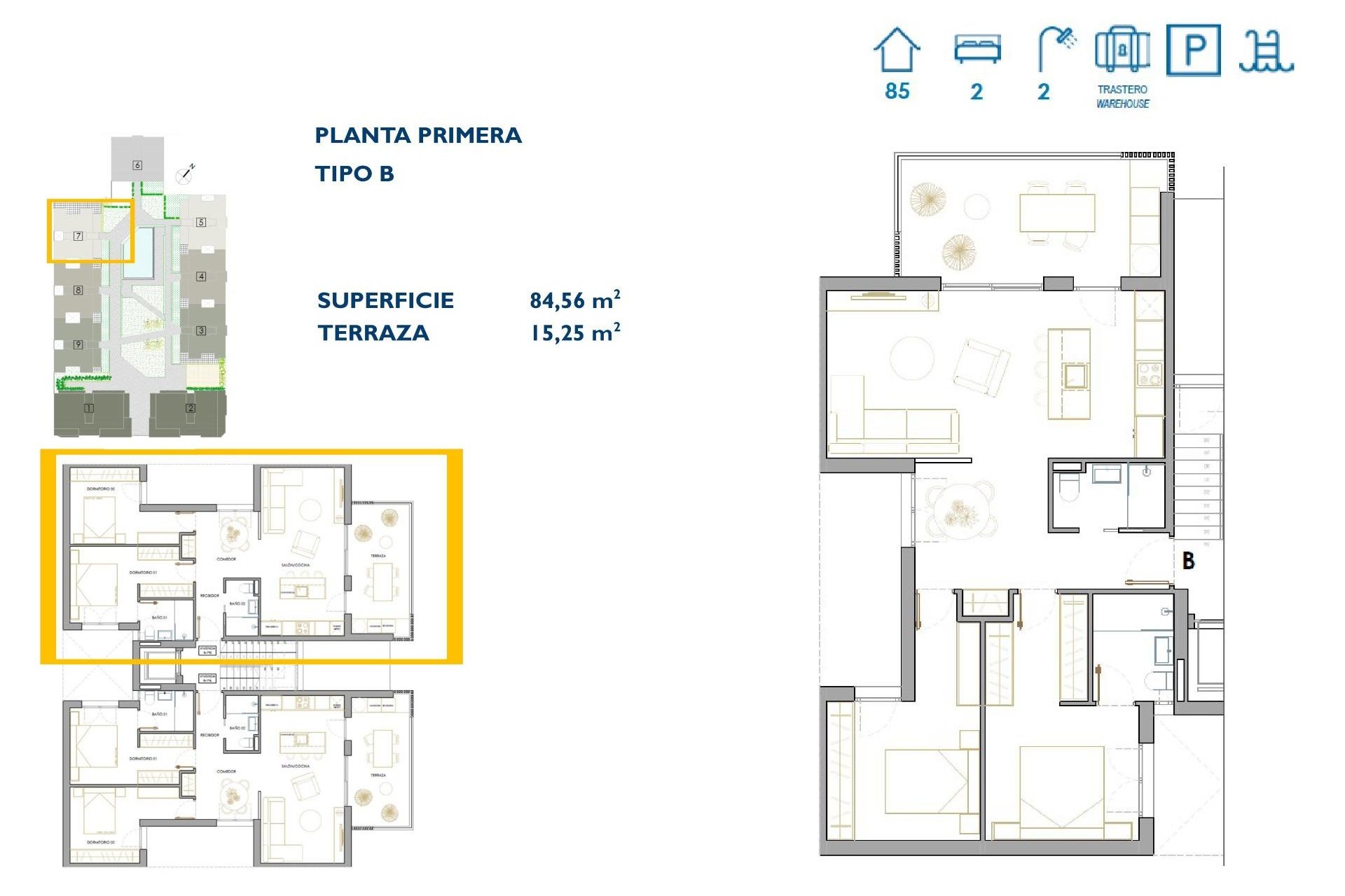 Nieuwbouw - Apartment - San Pedro del Pinatar - Pueblo