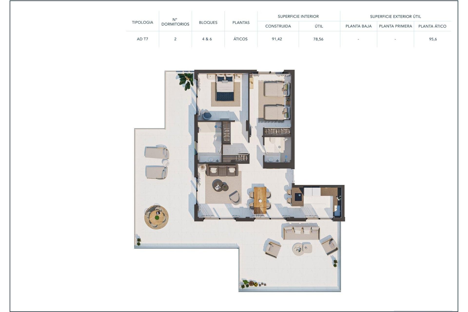 Nieuwbouw - Penthouse - Casares - Camarate