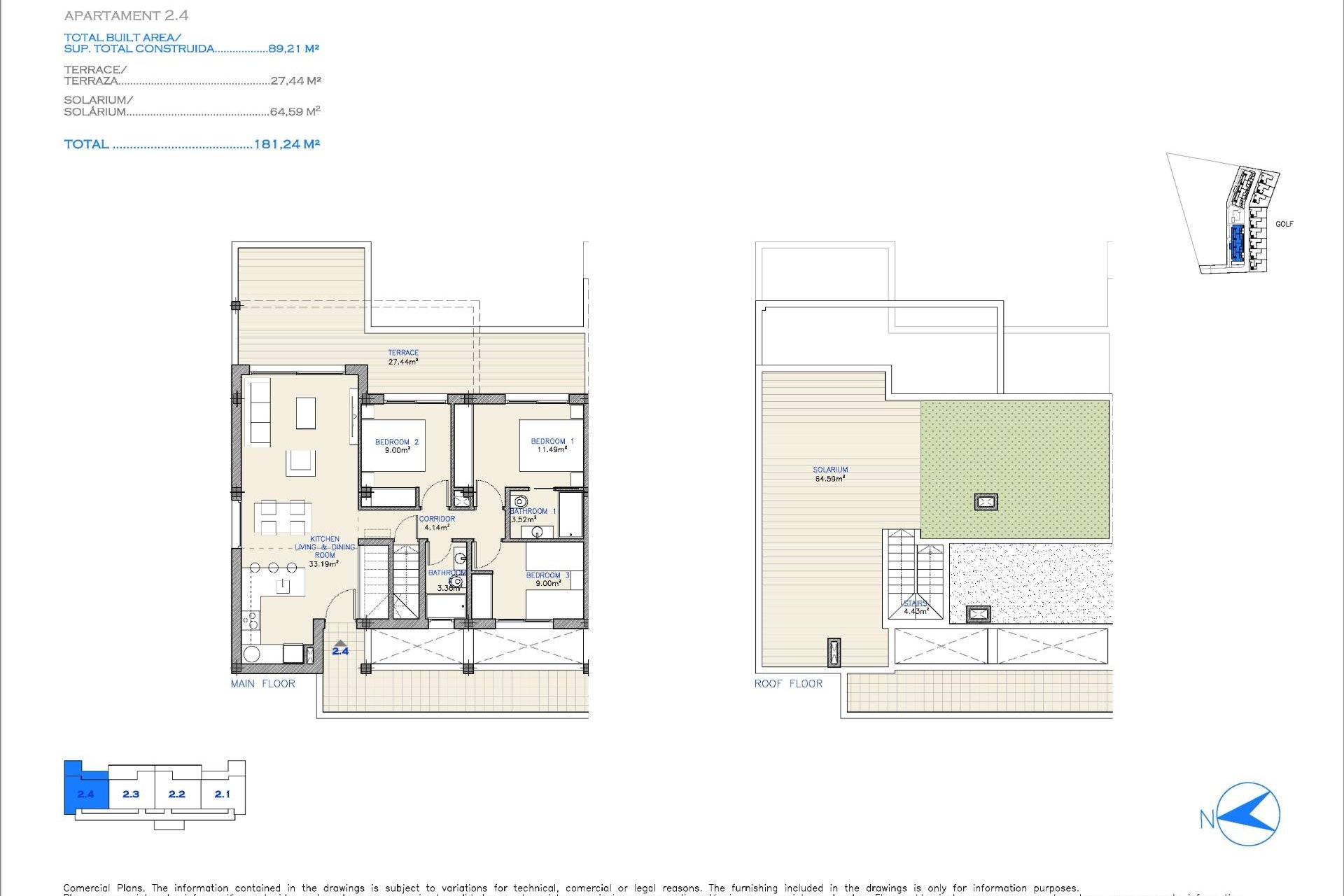 Nieuwbouw - Penthouse - Los Alcazares - Serena Golf