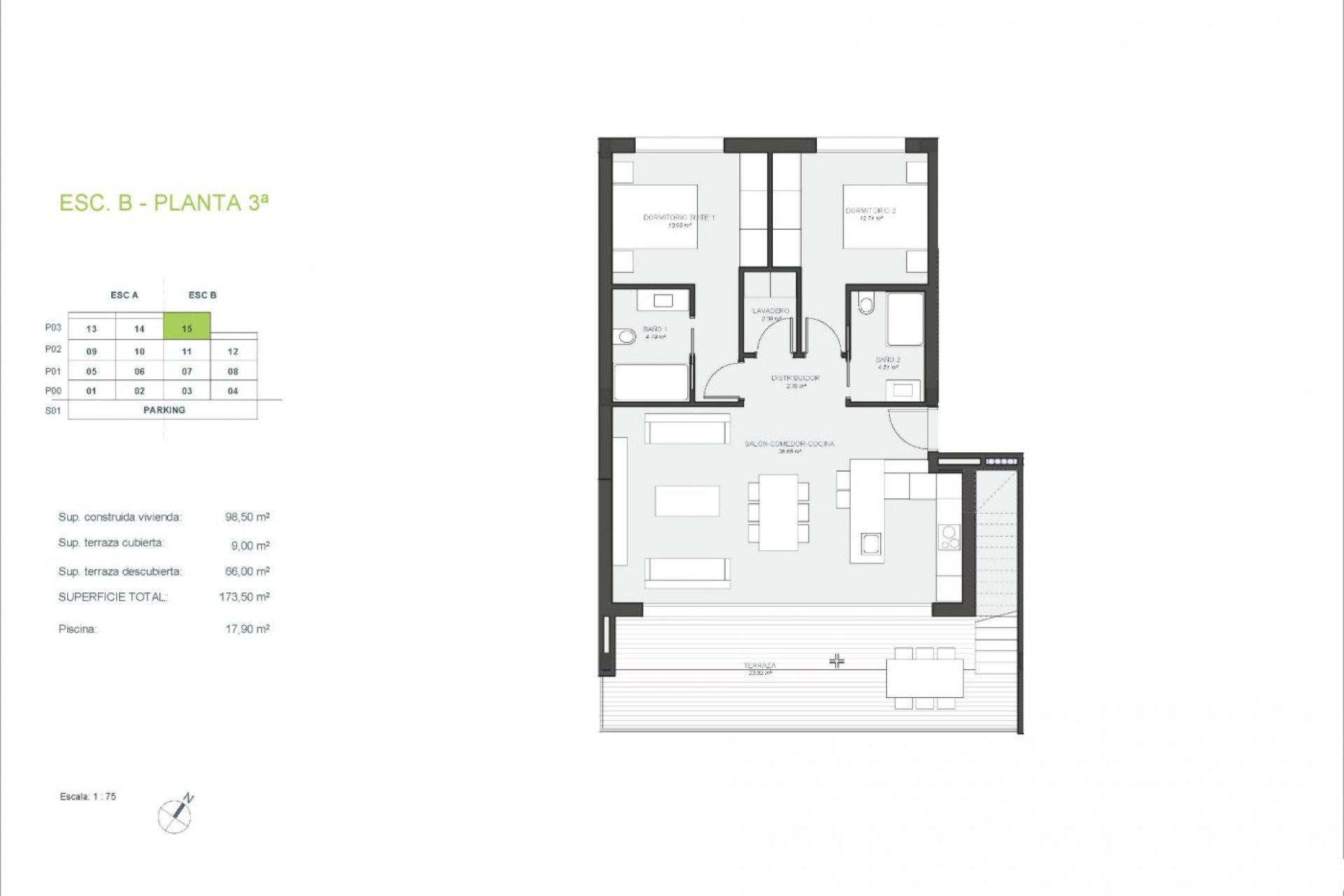 Nieuwbouw - Penthouse - Orihuela - Las Colinas Golf