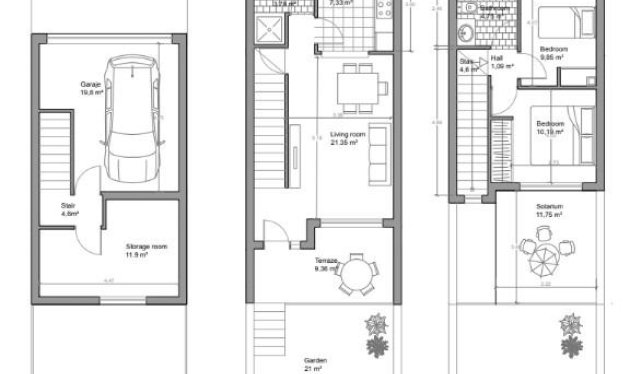 Nieuwbouw - Town House - Mutxamel - Valle Del Sol